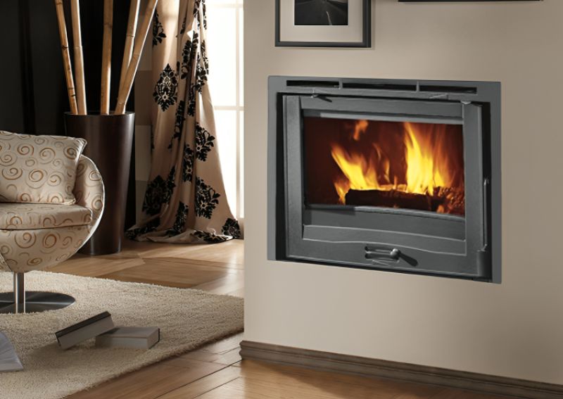 Italian wood burning fireplace